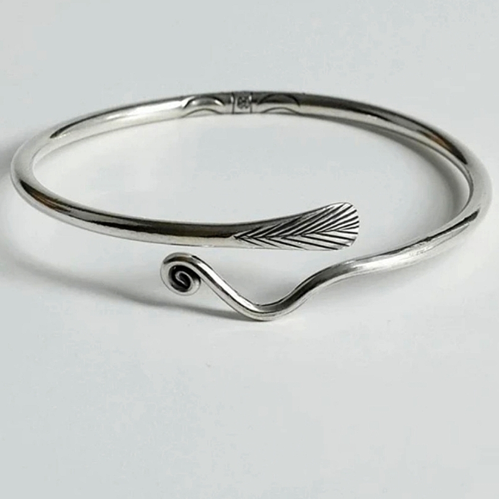 NEW Wrap Feather‎ Ring | 925 Sterling Silver Adjustable Bracelet